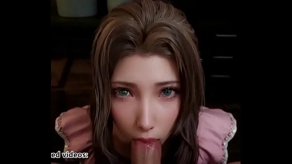 Final Fantasy 7 Aerith Deepthoreat Blowjob Uncensored Hentai AI Generated