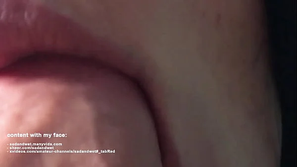 EXTREMELY CLOSE UP BLOWJOB, LOUD SUCKING ASMR SOUNDS & HUGE THROBBING CUMSHOT IN MOUTH