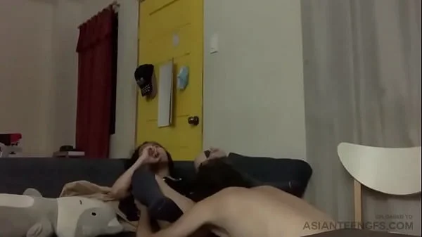 Asian teen takes a fat foreign cock